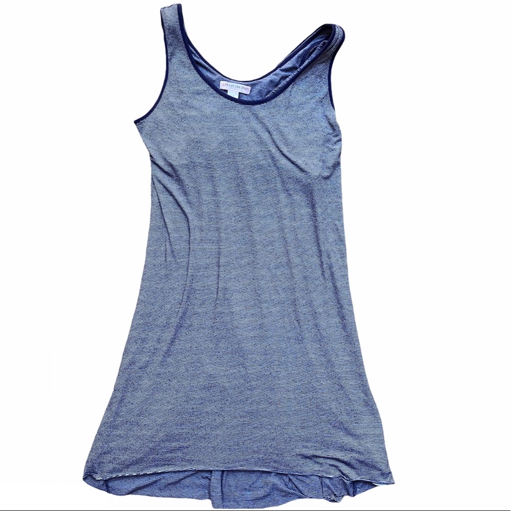 A Pea in the Pod Blue Striped Nursing Nightie